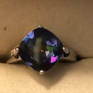 Sterling Silver Mystic Topaz Ring